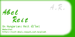 abel reit business card